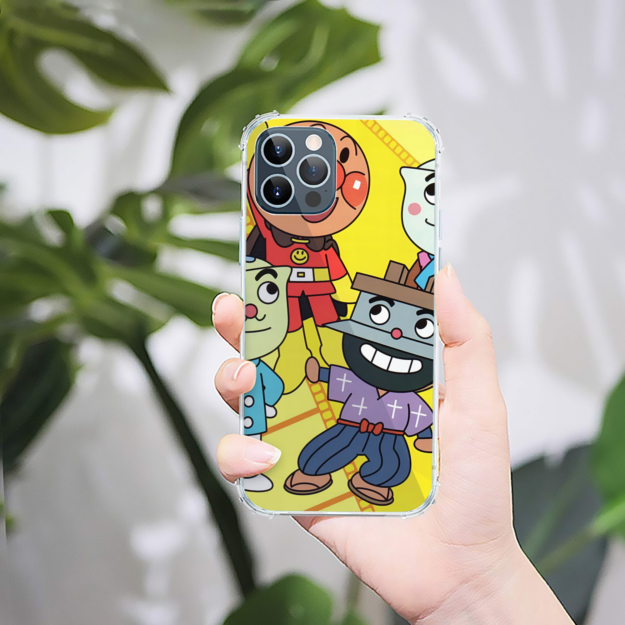 （画像用） アンパンマン Anpanman 【iPhone 12シリーズ対応】透明スマホケース（クリアソフトケース）
